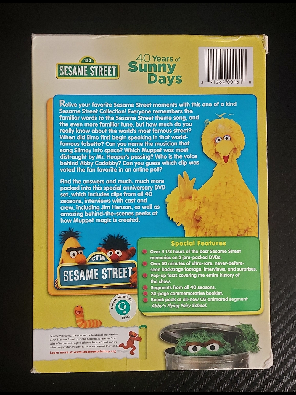 Sesame Street 40 Years of Sunny Days 2-Disc DVD Set & Booklet - Picture 2 of 5